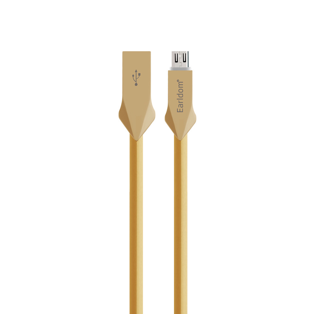 Кабел за данни, Earldom, ZA018, Аluminium, AMicro USB, 1.0м, Различни цветове - 14892