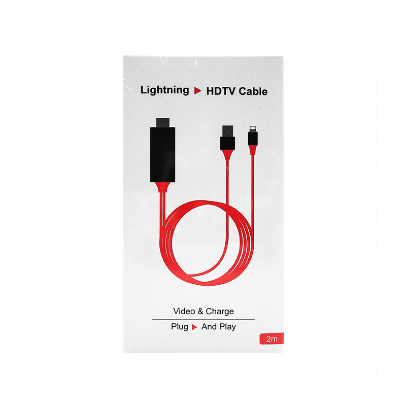 Кабел Earldom ET-WS8, Type C MHL - HDMI , 2.0m, Червен - 14930