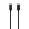 Кабел за данни DeTech, USB Type-C - USB Type-C 2.0, 1.0m, Черен - 14965