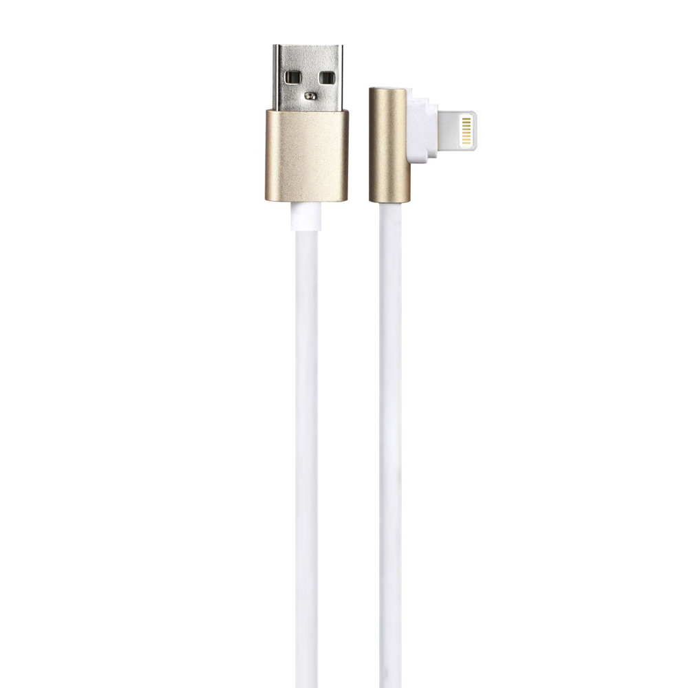 Кабел за данни No brand C01, Lightning (iPhone 5/6/7/SE), 1.0m, Златист - 14975
