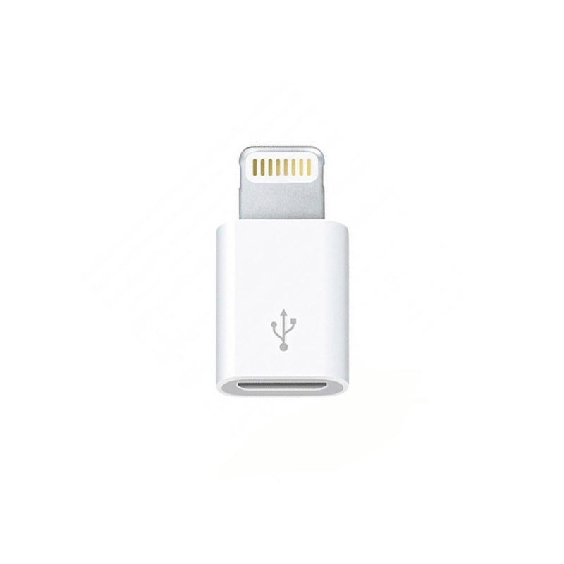Преходник No brand, Micro USB към Lightning, Бял - 14978
