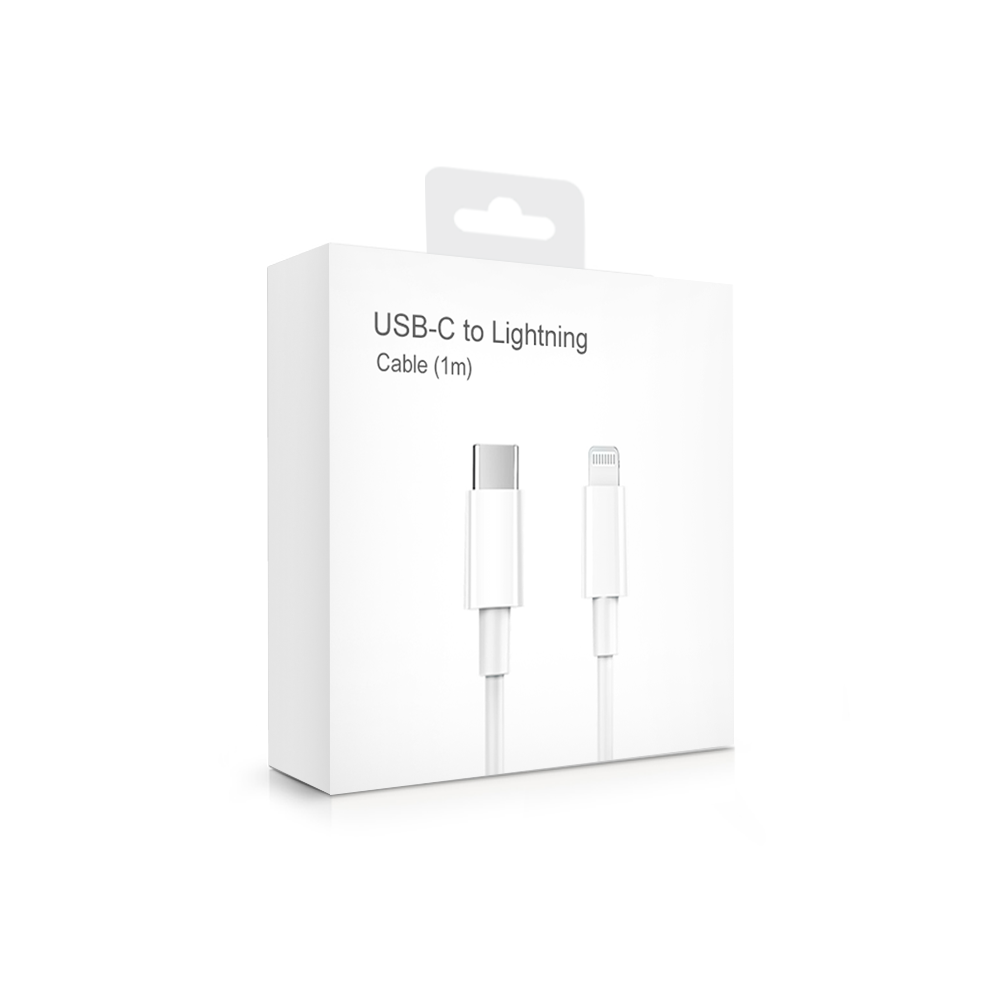 Кабел за данни No brand, Type-C към Lightning, PD, 1.0m, Бял - 14990