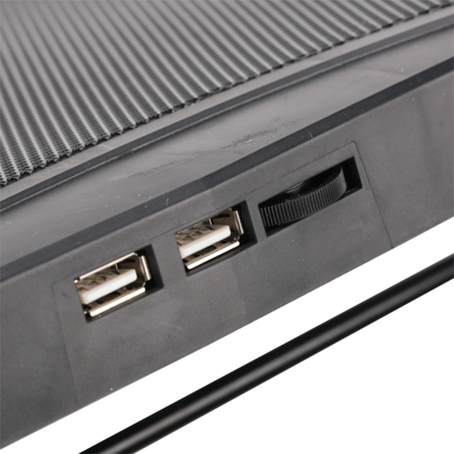 Охладител за лаптоп No brand H1, 15.6'', USB, Черен - 15049