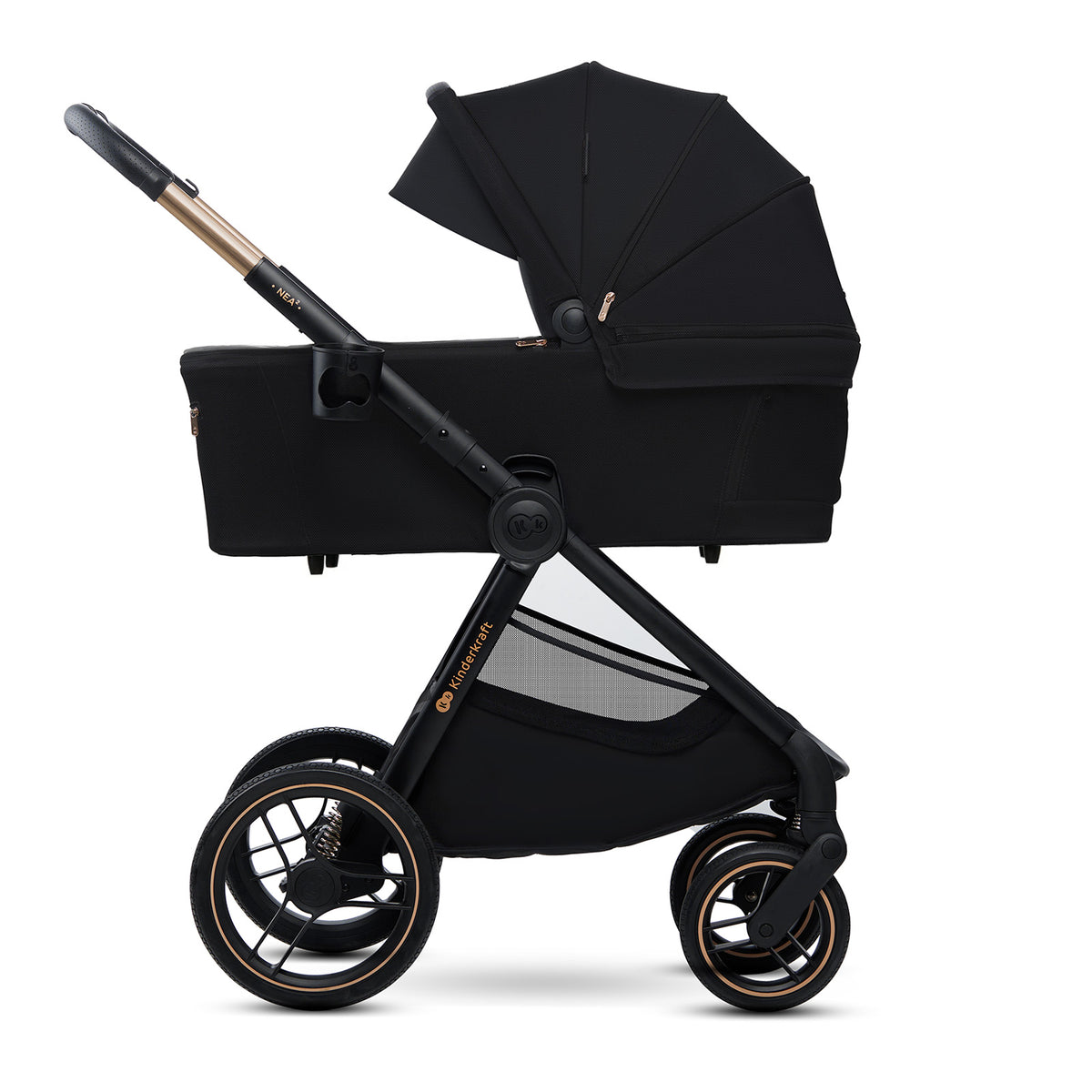 KinderKraft бебешка количка 2в1 NEA 2.0 MIDNIGHT BLACK - снимка 9