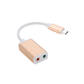 Звукова карта No brand, Type-C, 5.1, Златист  - 17048