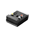 Преходник DeTech, SCART - AV, Черен - 17105