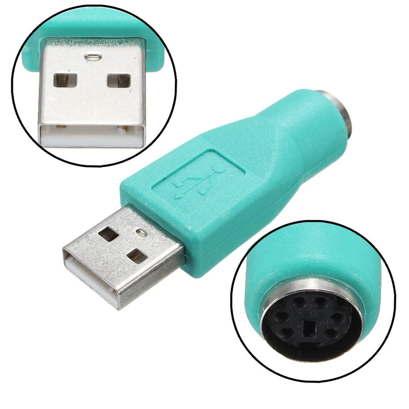 Преходник DeTech USB AM към PS2 F - 17132