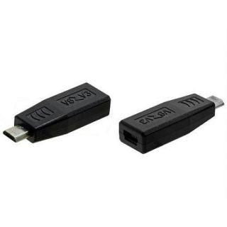 Преходник No brand, Micro USB M към Micro USB F, Черен - 17135