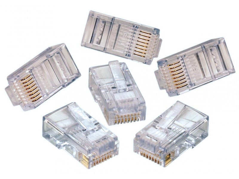 Букси No brand, RJ-45, 100 бр в пакет, High quality, Прозрачни - 17141