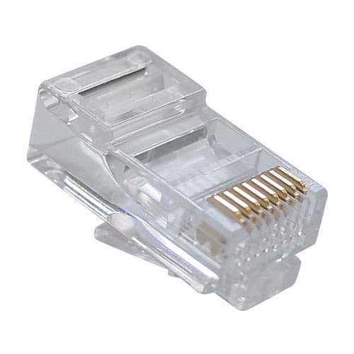 Букси No brand, RJ-45 200 броя в пакет, Прозрачни - 17140