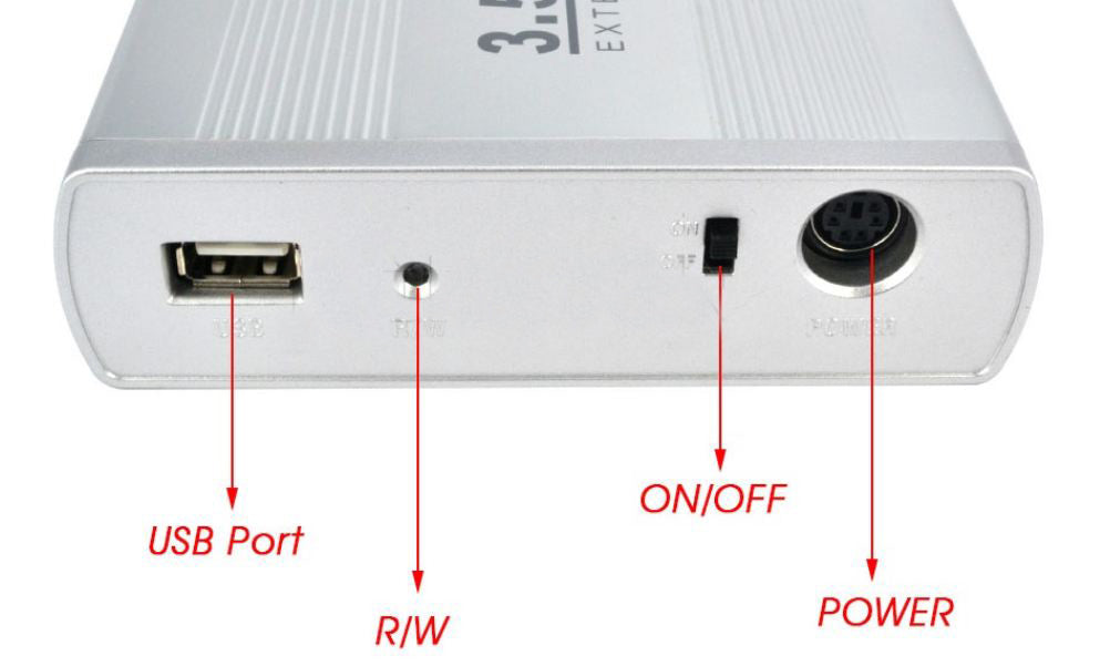 Кутия за хард диск No brand USB 2.0" IDE 3.5 - 17314