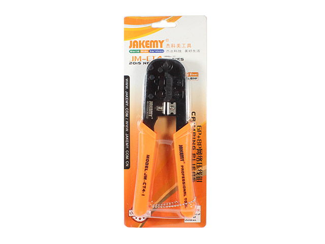 Клещи за кримпване, Jakemy CT4-3, За 4P,6P и 8P конектори - 17602