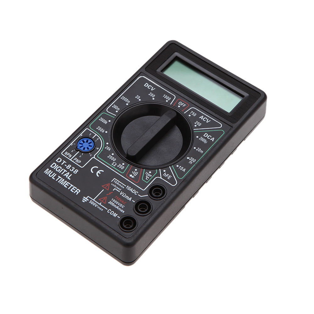 Дигитален мултиметър, DT-838, Черен - 17618
