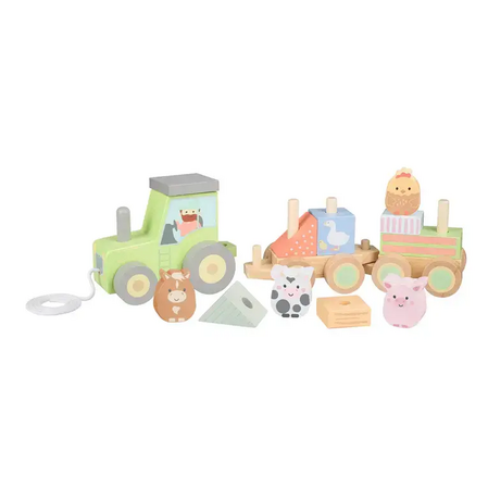 Играчка за дърпане и сортиране, животните от фермата - снимка 2
