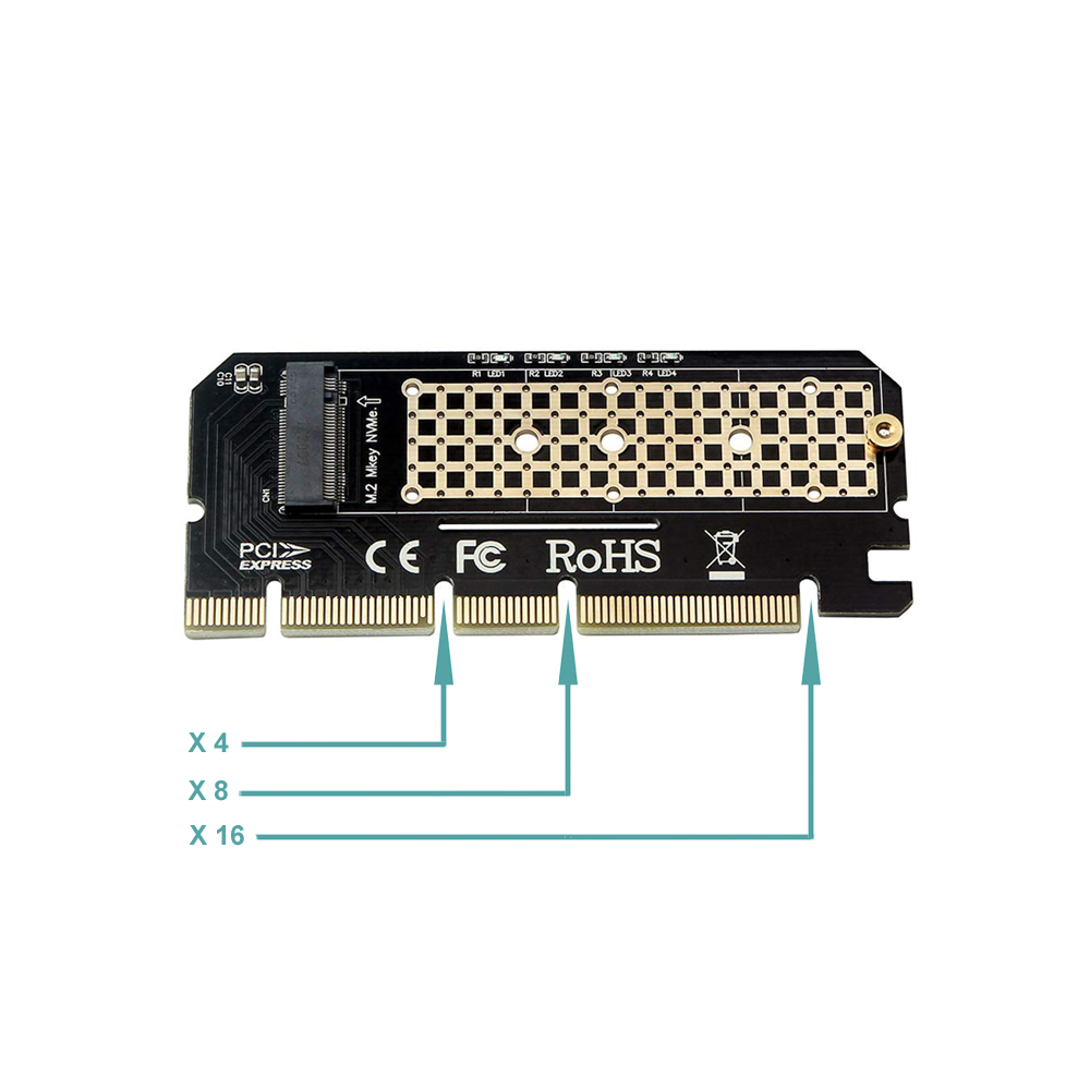 Контролер No brand, PCI-E x4/x8/x16 към M.2 NVMe SSD - 17759
