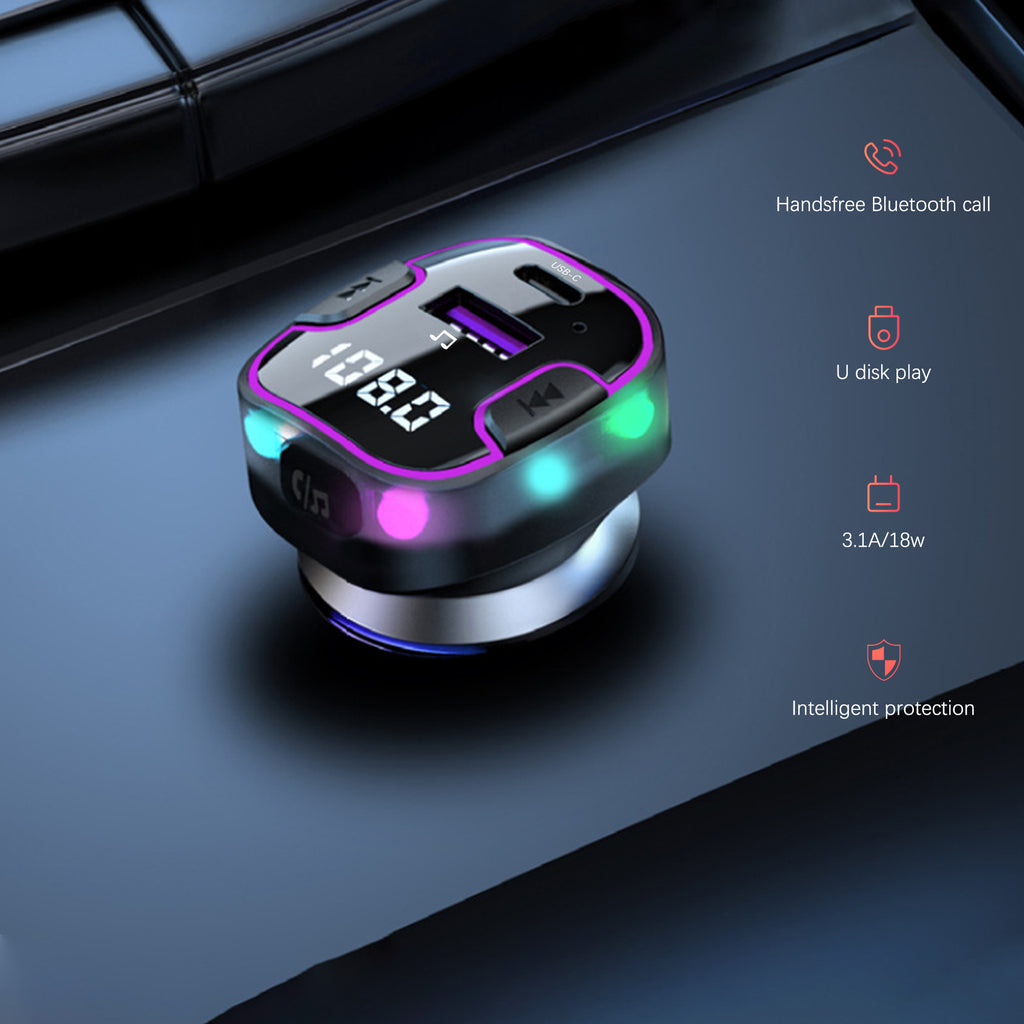 FM Трансмитер Earldom ET-M99, Bluetooth, USB, Type-C, QC, 3.1A, Черен - 17767