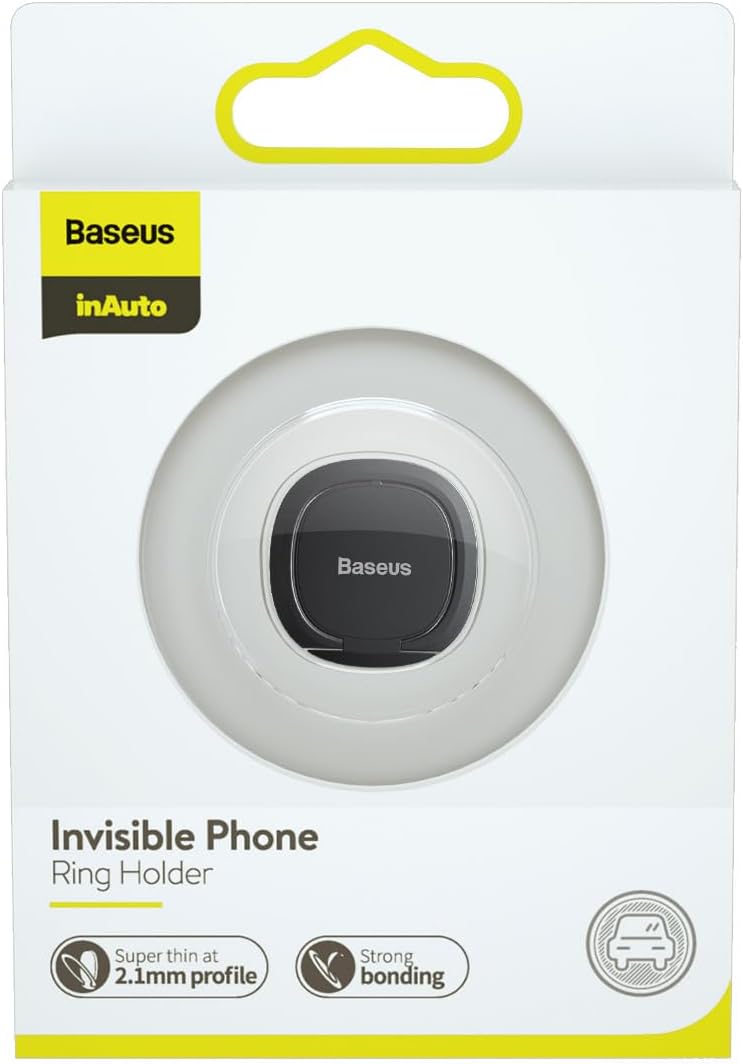 Универсална стойка за телефон Baseus Invisible, Пръстен, Сив - 17792