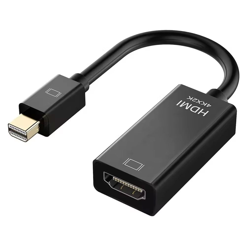 Преходник DeTech, Mini DisplayPort - HDMI, 4K, Черен - 17860