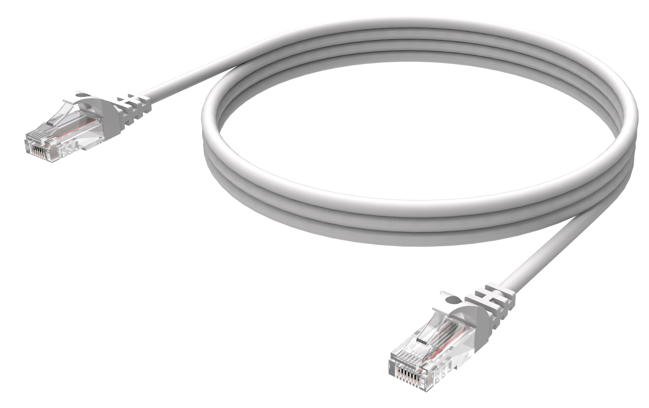 Кабел DeTech LAN - LAN, CAT5,  0.5m -18252
