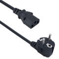 Захранващ кабел DeTech, За компютър, 1.5m, CEE 7/7 - IEC C13, High Quality  - 18151