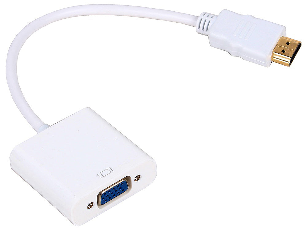Преходник No brand, HDMI M - VGA F, 0.15м, Бял - 18153
