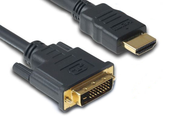 Кабел DeTech HDMI - DVI, 10m, Ферит, Черен, HQ - 18192
