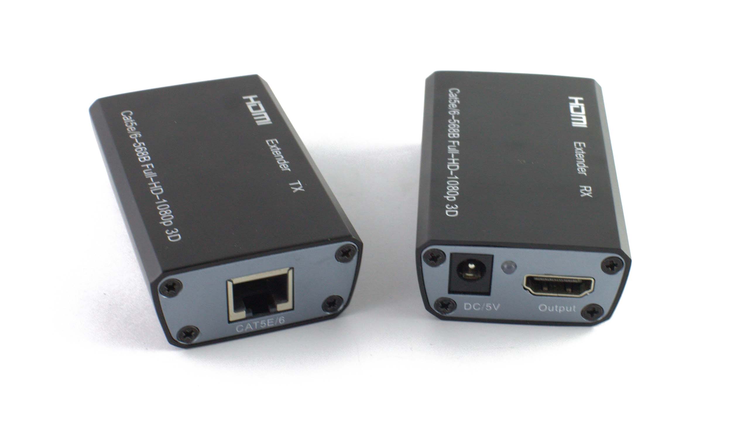 Удължител No brand HDMI-CAT-HDMI 60M, черен - 18228