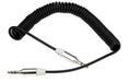 Аудио кабел DeTech, Eластичен, 3.5mm, 1m - 18239