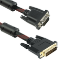 Кабел DeTech DVI VGA 3м с ферит и оплетка - 18247