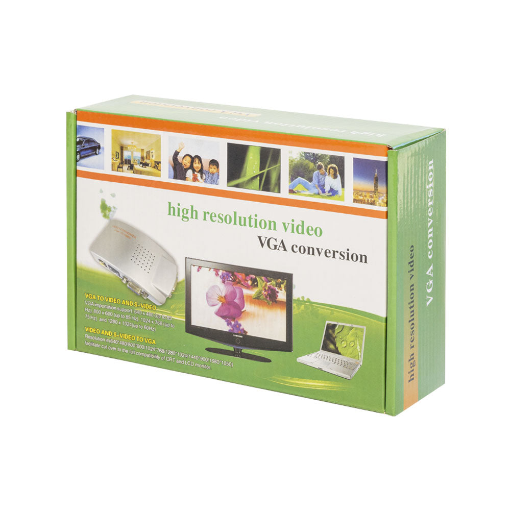 Конвертор DT AV към VGA, Черен - 18256