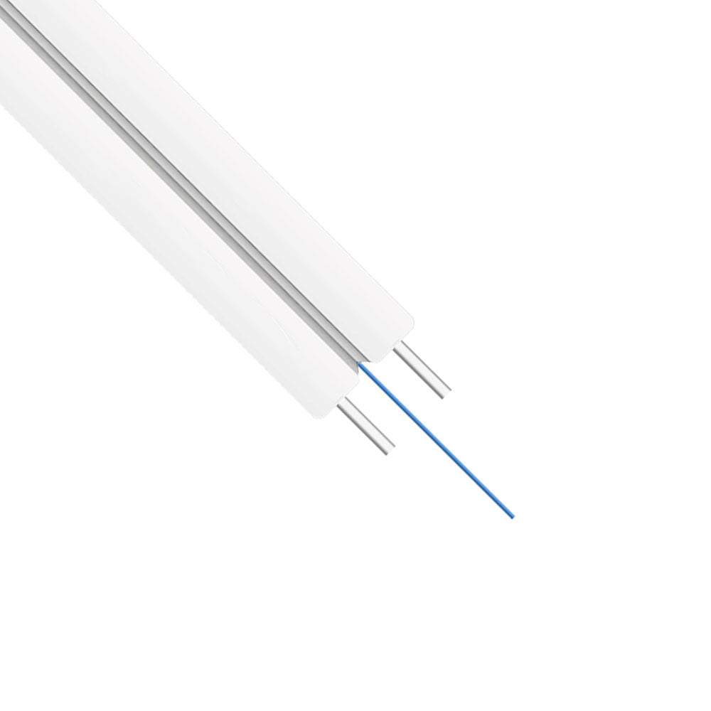 Оптичен кабел DeTech, FTTH, 1 влакно, Indoor, 2000м, Бял - 18415