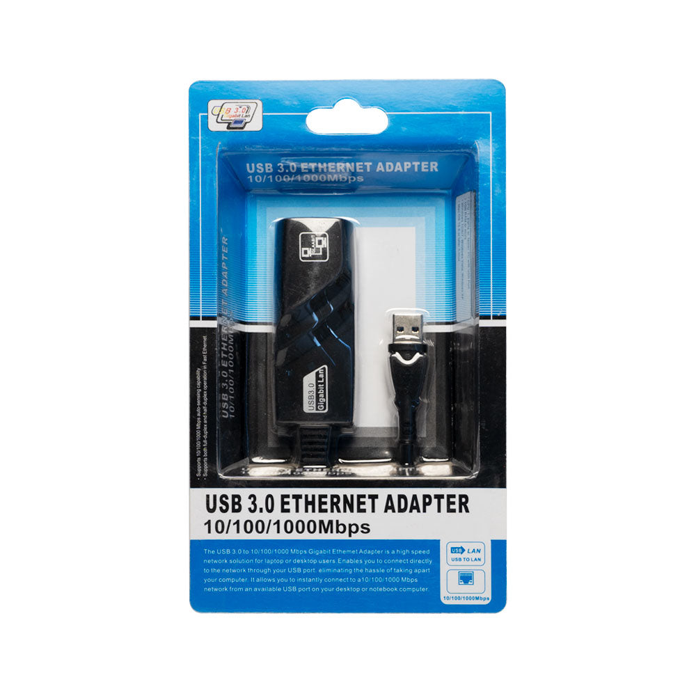 Външна Лан Карта USB 3.0 към RJ45 1000Mb 15см, No brand - 19005