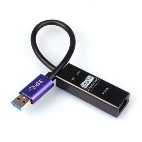 Външна Лан Карта USB 3.0 към RJ45 1000Mb 15см, No brand - 19005