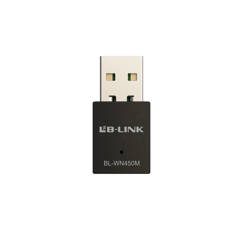Безжичен мрежов адаптер LB-LINK BL-WN450M, USB, 300Mbps, Черен - 19047