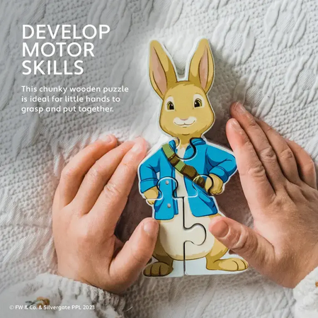 Дървен мини пъзел Peter Rabbit - снимка 5