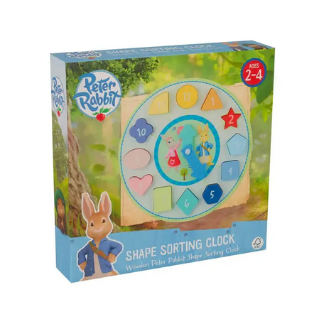 Дървен Пъзел Часовник Peter Rabbit, числа и броене - снимка 4