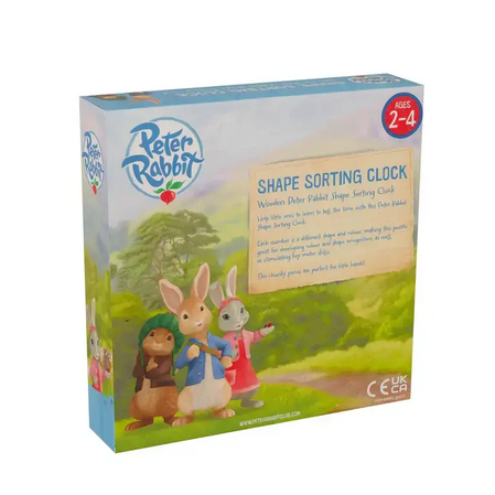 Дървен Пъзел Часовник Peter Rabbit, числа и броене - снимка 5