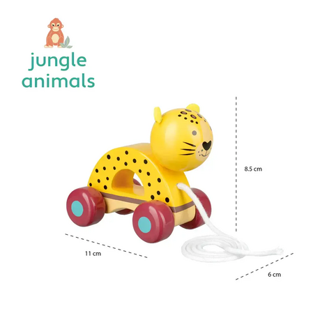 Играчка за дърпане Леопард - Jungle Animals - снимка 2