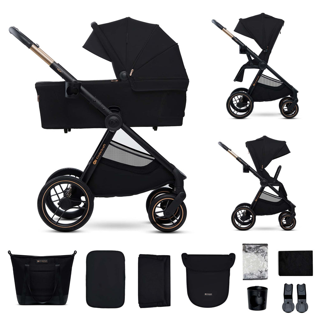 KinderKraft бебешка количка 2в1 NEA 2.0 MIDNIGHT BLACK - снимка 14