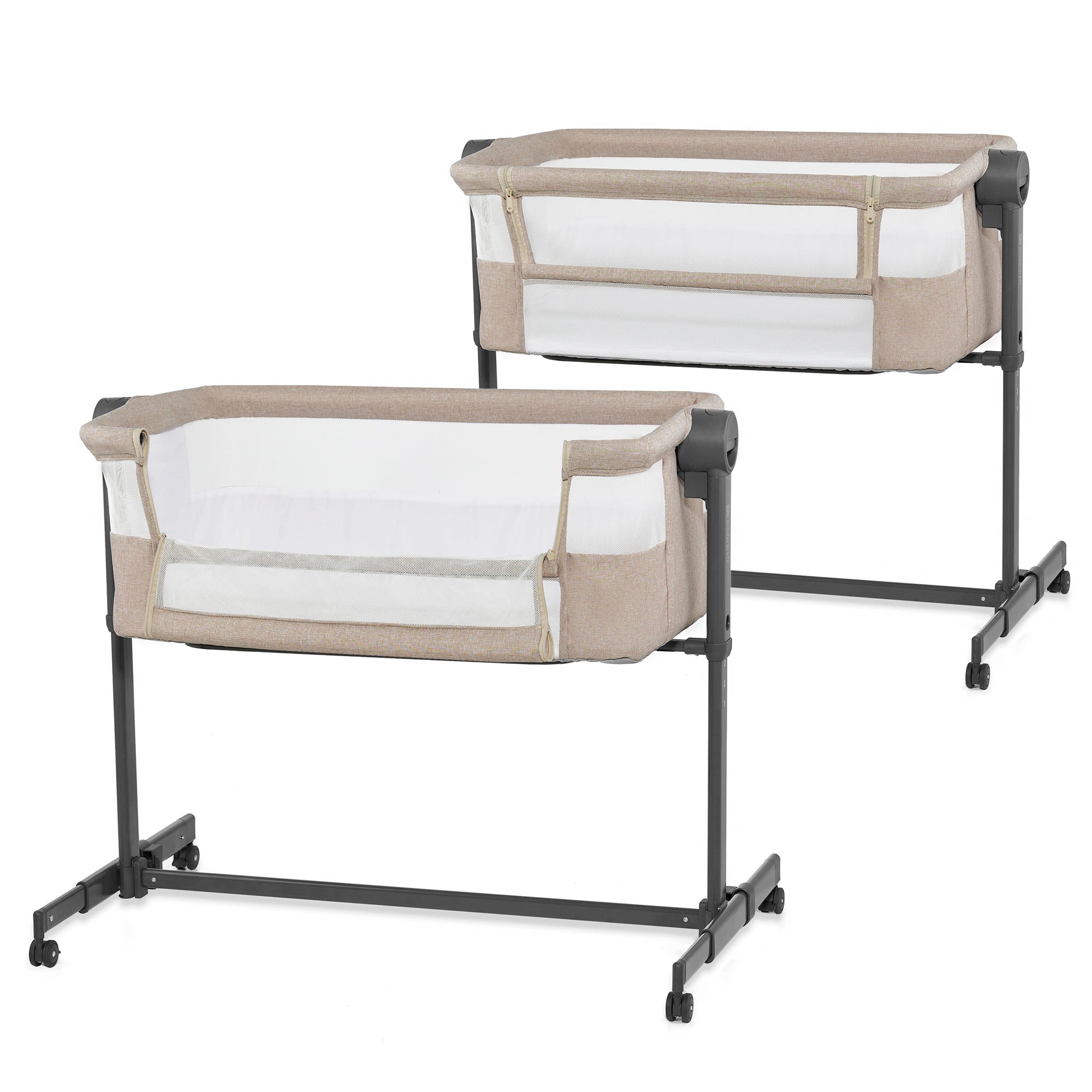 KinderKraft NESTE UP 2 бебешка кошара BEIGE - снимка 7