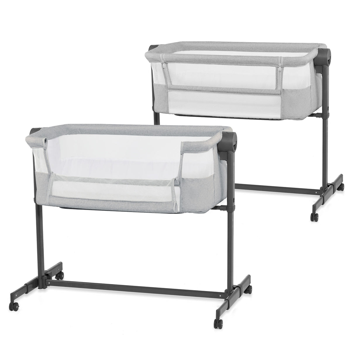 KinderKraft NESTE UP 2 бебешка кошара LIGHT GREY - снимка 7