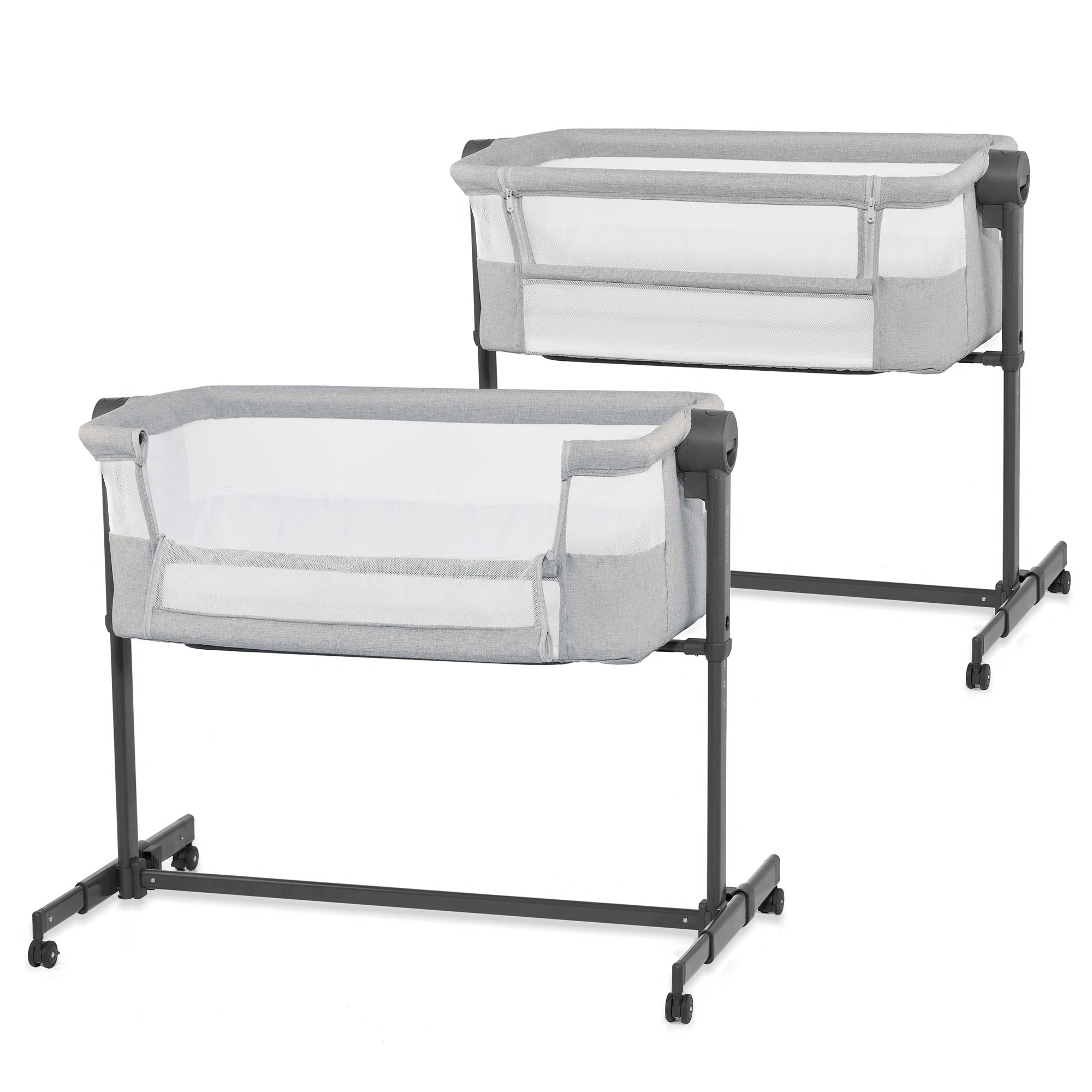 KinderKraft NESTE UP 2 бебешка кошара LIGHT GREY - снимка 7