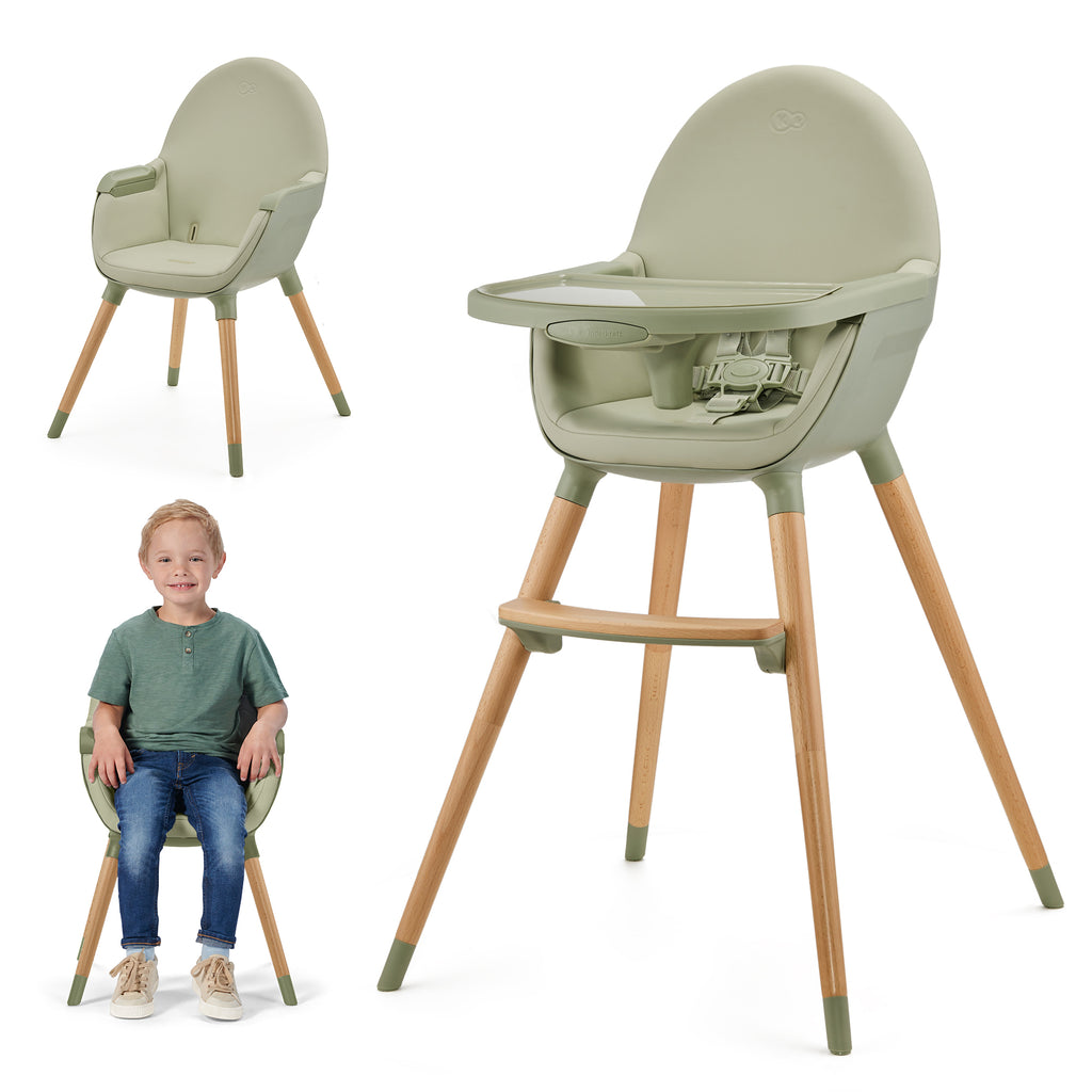 Kinderkraft FINI 2 столче за хранене GREEN - снимка 2