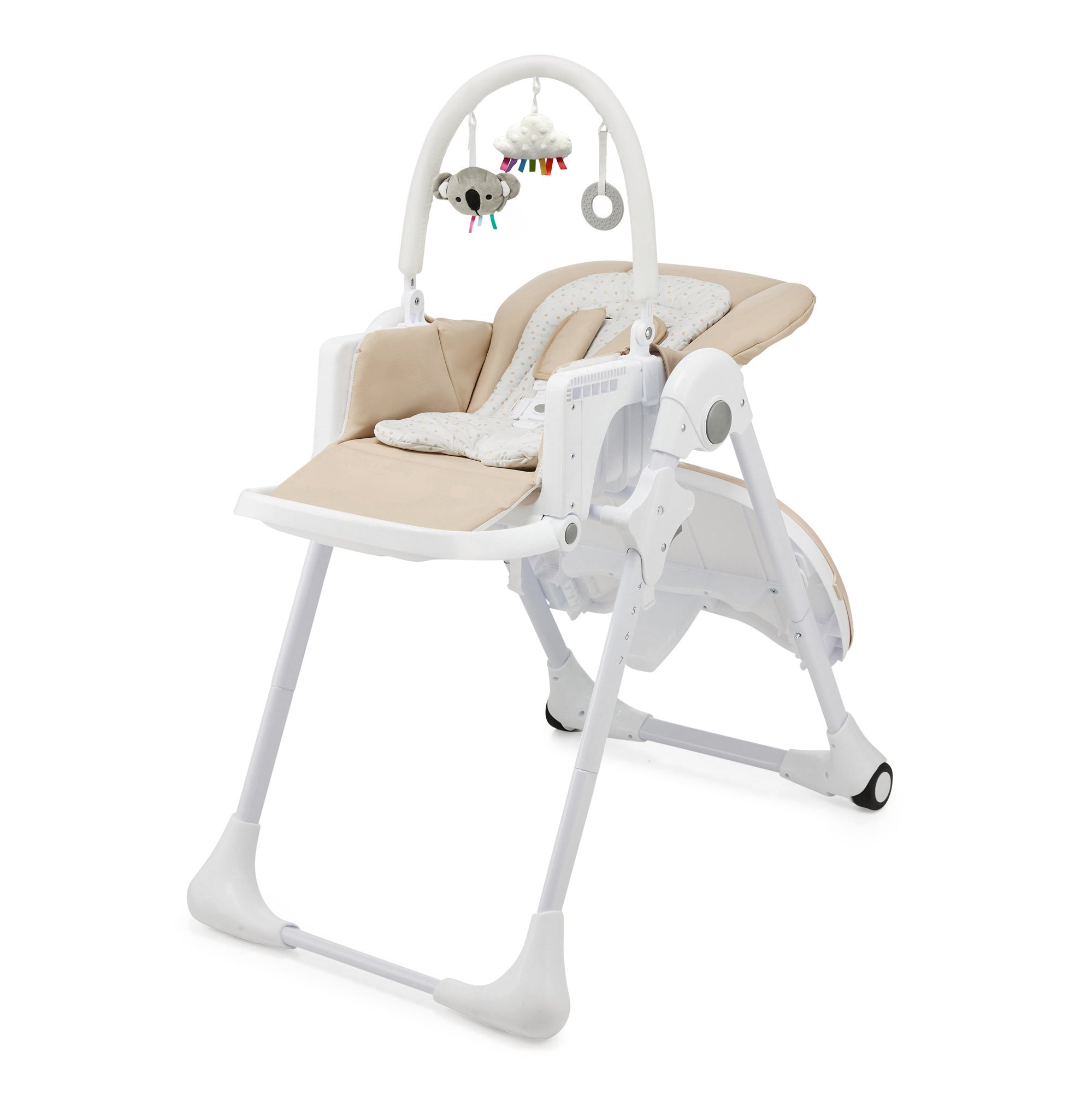 Kinderkraft TUMMIE столче за хранене BEIGE - снимка 7