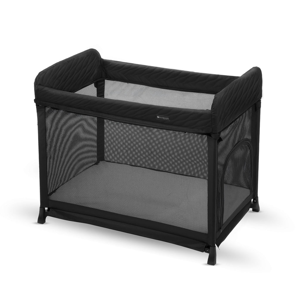 Kinderkraft MOON DREAM бебешка кошара BLACK - снимка 3
