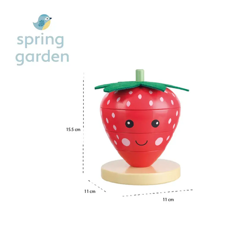 Дървена играчка за подреждане Ягода - Spring Garden - снимка 3