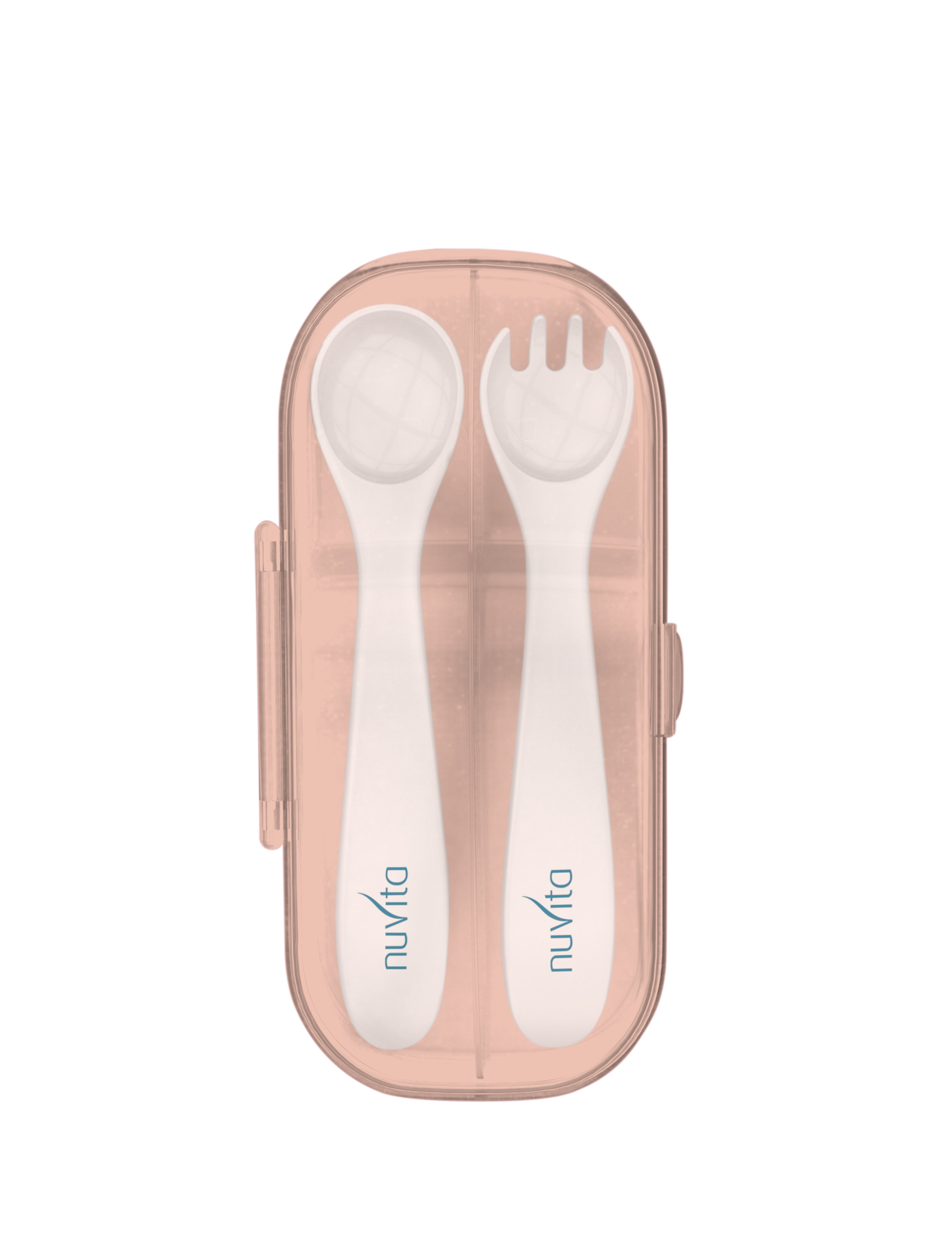 8477 Nuvita комплект вилица и лъжица в кутия ENGLISH ROSE - снимка 2