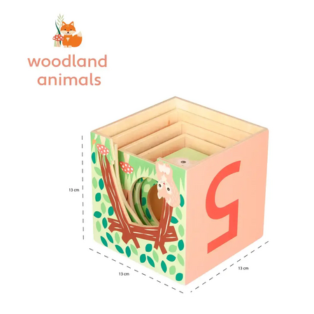 Дървени Кубчета за подреждане - Woodland Animals - снимка 5