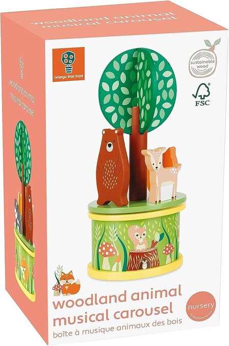 Музикална въртележка, Orange Tree Toys - Горски Животни - снимка 3