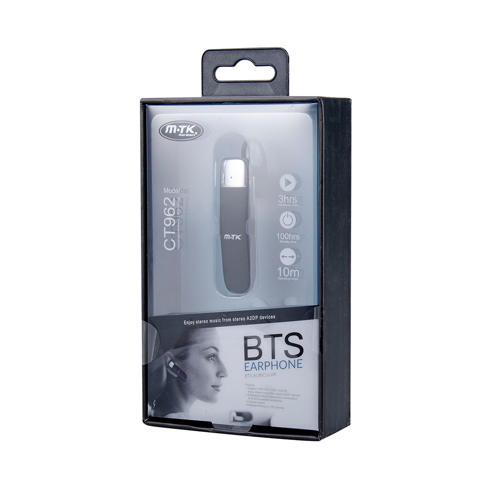 Bluetooth слушалка Moveteck CT962, Различни цветове - 20430